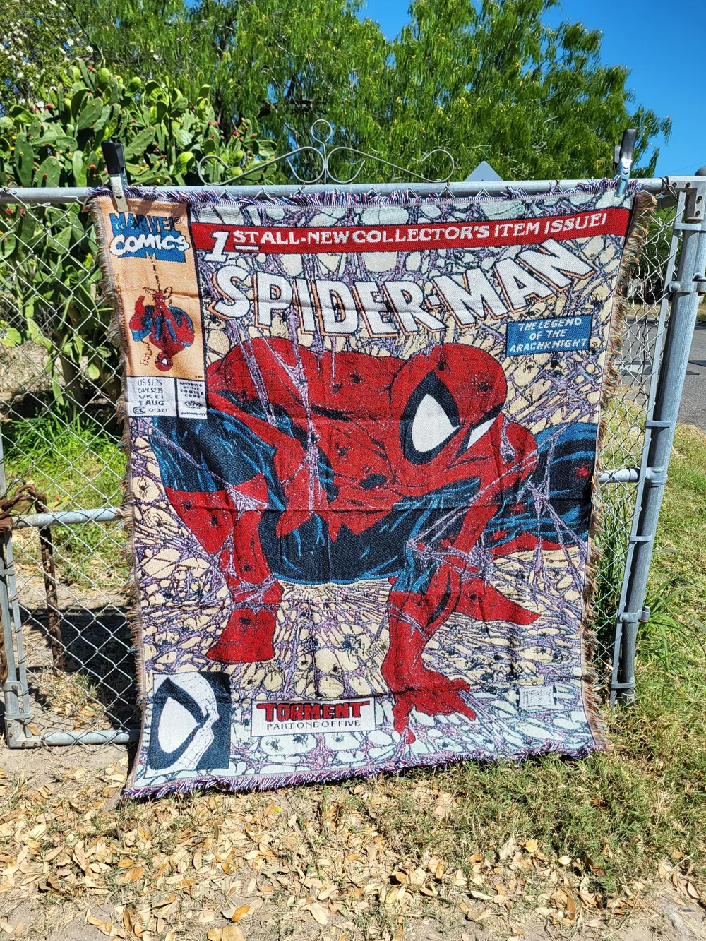 Spider-Man Comic Wall Tapestry Or Blanket